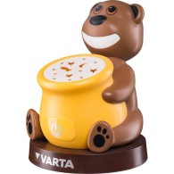 Нощна LED лампа Varta Paul The Bear, 6 лумина, 3x AA