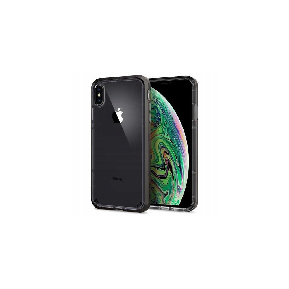 Spigen Neo Hybrid Crystal хибриден кейс с най-висока степен на защита за iPhone Xs Max, Gunmetal