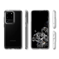 Spigen Ultra Hybrid хибриден кейс с най-висока степен на защита за Samsung Galaxy S20 Ultra, Crystal Clear