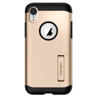 Spigen Slim Armor хибриден кейс с най-висока степен на защита за iPhone Xr, Champagne Gold