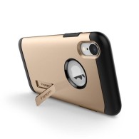 Spigen Slim Armor хибриден кейс с най-висока степен на защита за iPhone Xr, Champagne Gold