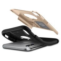 Spigen Slim Armor хибриден кейс с най-висока степен на защита за iPhone Xr, Champagne Gold