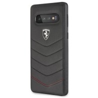 Калъф Ferrari Heritage Quilted Leather Hard за Samsung Galaxy S10 Plus, FEHQUHCS10PBK, Black
