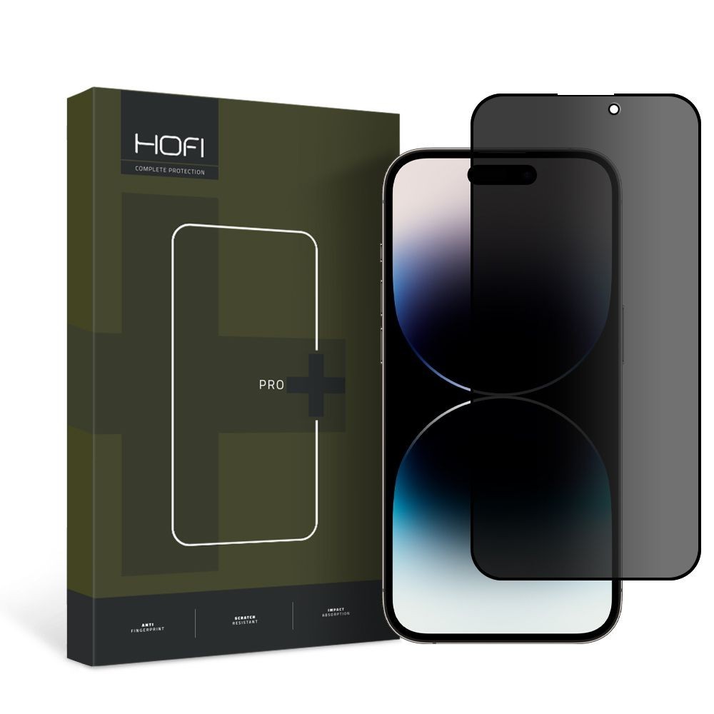Стъклен Протектор Hofi Anti Spy Glass Pro+ за iPhone 14 Pro, Privacy