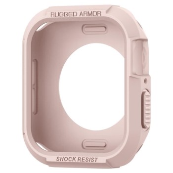 Spigen Rugged Armor удароустойчив силиконов (TPU) калъф за Apple Watch 4/5 (40MM), Rose Gold