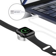 Зарядно Tech-Protect UltraBoost за Apple Watch, Magnetic Charging Type C кабел, 1.2m, White
