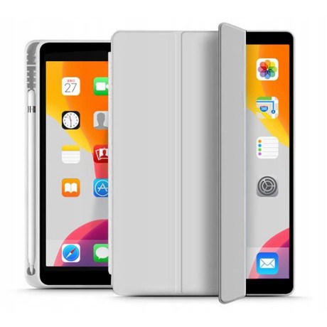 Калъф TECH-PROTECT SC PEN за iPad 10.2" 2019/2020/2021, Светло сив