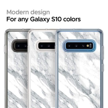 Spigen Ciel дизайнерски удароустойчив кейс за Samsung Galaxy S10, Marble