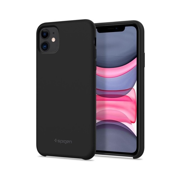 Spigen Silicone Fit Iphone 11, Black