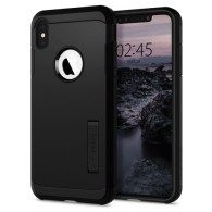 Spigen Tough Armor хибриден кейс с най-висока степен на защита за iPhone X/Xs, Black