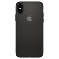 Spigen Airskin тънък силиконов (TPU) калъф за iPhone X/Xs, Black