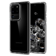 Spigen Ultra Hybrid хибриден кейс с най-висока степен на защита за Samsung Galaxy S20 Ultra, Crystal Clear