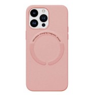 Калъф fixGuard MagSafe Premium Leather за iPhone 14, Light Pink