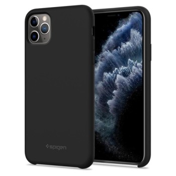 Spigen Silicone Fit Iphone 11 Pro Max, Black