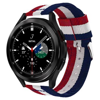 Каишка TECH-PROTECT WELLING за SAMSUNG GALAXY WATCH 4 40/42/44/46 MM, Navy/ Red