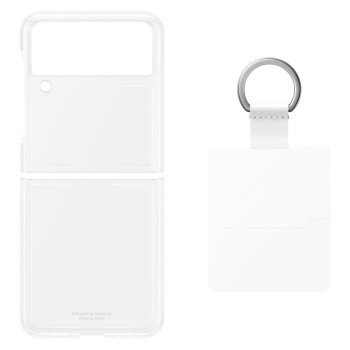 Калъф за SAMSUNG Z Flip 3, Clear Ring Cover Case EF-QF711CTE, Прозрачен