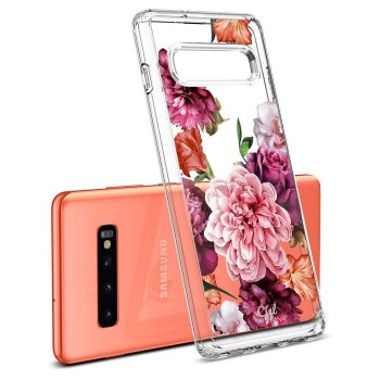 Spigen Ciel дизайнерски удароустойчив кейс за Samsung Galaxy S10+ Plus, Rose Floral