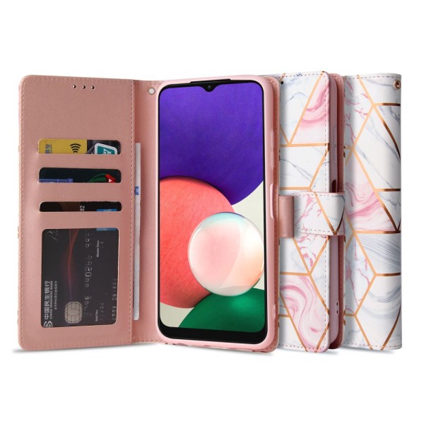 Калъф TECH-PROTECT WALLET за SAMSUNG GALAXY A22 5G, Marble