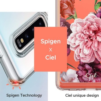 Spigen Ciel дизайнерски удароустойчив кейс за Samsung Galaxy S10+ Plus, Rose Floral