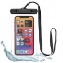 Калъф TECH-PROTECT UNIVERSAL WATERPROOF CASE, Черен/Прозрачен