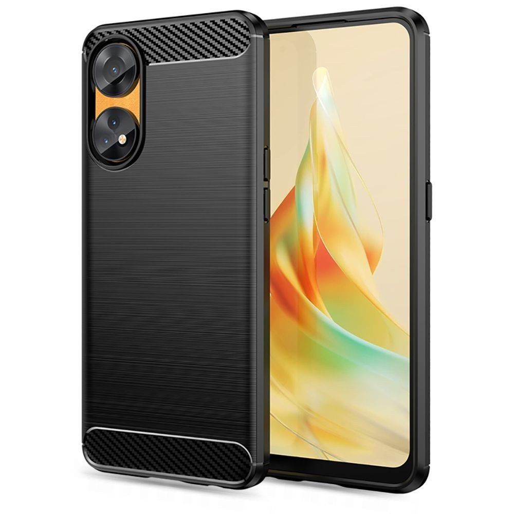 Калъф Tech-Protect TPUcarbon За Oppo Reno 8T 4G / LTE, Black