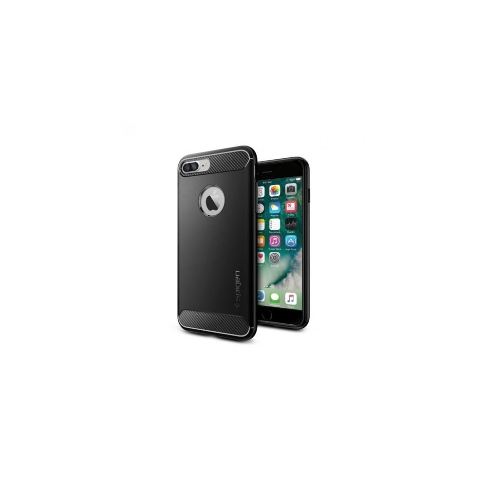 Spigen Rugged Armor удароустойчив силиконов (TPU) калъф iPhone 7/8 Plus, Black