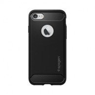 Spigen Rugged Armor удароустойчив силиконов (TPU) калъф iPhone 7/8, Black