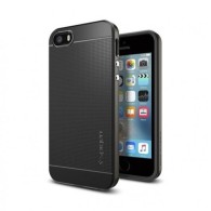 Spigen Neo Hybrid хибриден кейс с най-висока степен на защита за iPhone 5s/SE, Gunmetal
