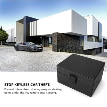 Кутия KLATKA FARADAYA TECH-PROTECT V3 KEYLESS RFID SIGNAL BLOCKER BOX CROSS, Черен