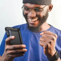 Калъф fixGuard FlexCarbon за Motorola Moto G62 5G, Black