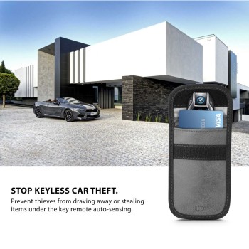 Калъф KLATKA FARADAYA TECH-PROTECT V1 KEYLESS RFID SIGNAL BLOCKER CASE, Сив