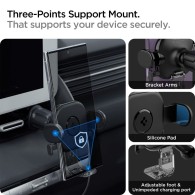 Стойка за кола Spigen UTS12 Onetap, Universal Vent Car Mount, Black