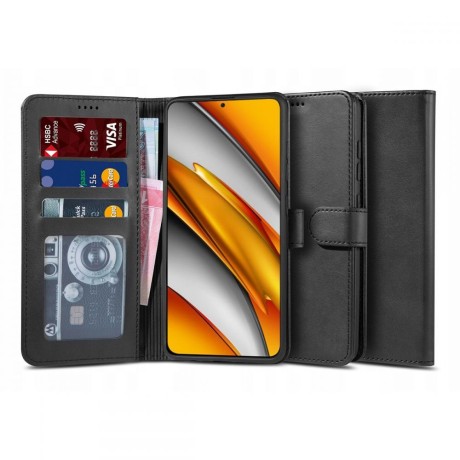 Калъф TECH-PROTECT WALLET ”2” за XIAOMI POCO F3/MI 11i, Черен