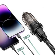 Зарядно за Кола Tech-Protect CC30W 2-Port, PD 30W / QC3.0, Black