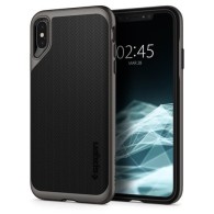 Spigen Neo Hybrid хибриден кейс с най-висока степен на защита за iPhone Xs Max, Gunmetal