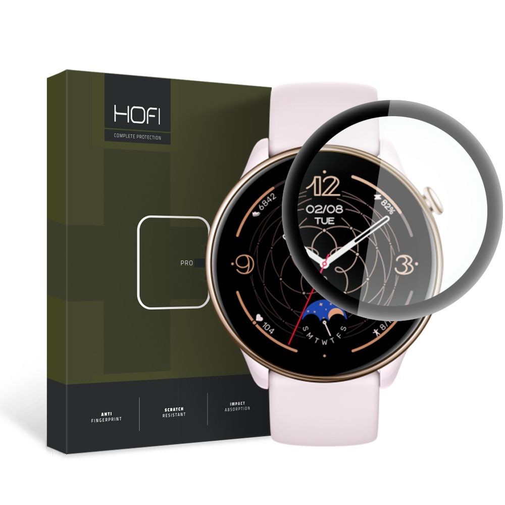 Стъклен протектор Hofi Hybrid Pro+ за Xiaomi Amazfit GTR Mini, Black