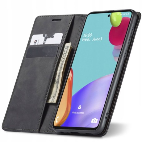 Калъф TECH-PROTECT WALLET ”3” за SAMSUNG GALAXY A52/A52S, Тъмно сив