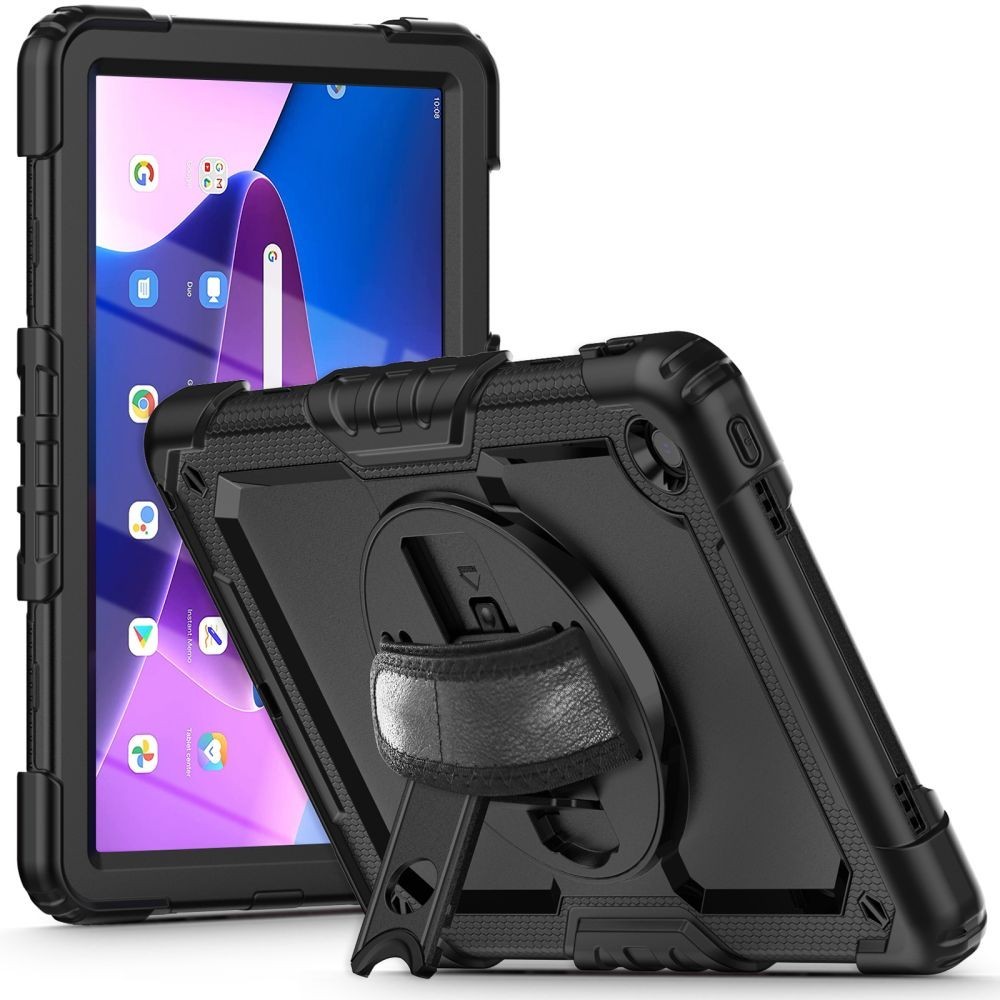 Калъф Tech-Protect Solid360 за Lenovo Tab M10+ Plus 10.6" 3rd Gen, TB125 / TB128, Черен