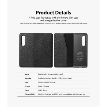 Калъф Ringke Signature за Samsung Galaxy Z Fold 3, Black