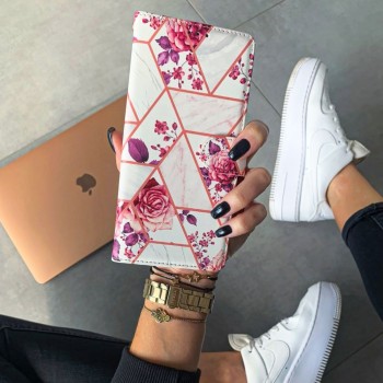 Калъф TECH-PROTECT WALLET за SAMSUNG GALAXY A12 2020/ 2021, Floral rose