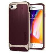 Spigen Neo Hybrid Herringbone хибриден кейс с най-висока степен на защита за iPhone 7/8, Burgundy