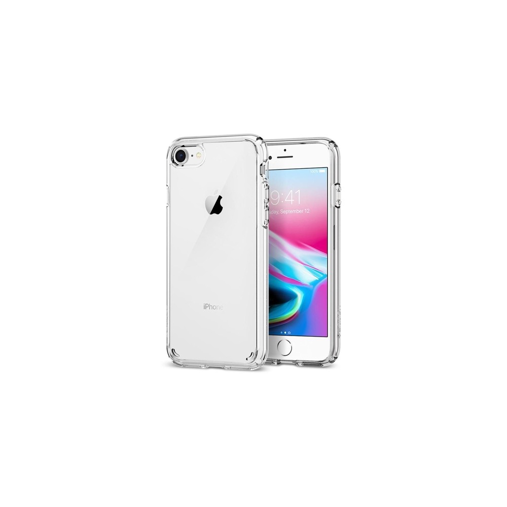 Spigen Ultra Hybrid 2 хибриден кейс с най-висока степен на защита за iPhone 7/8, Crystal Clear