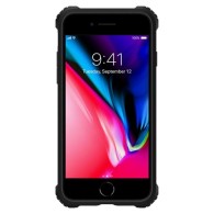 Spigen Rugged Armor Extra удароустойчив силиконов (TPU) калъф за iPhone 7/8, Black