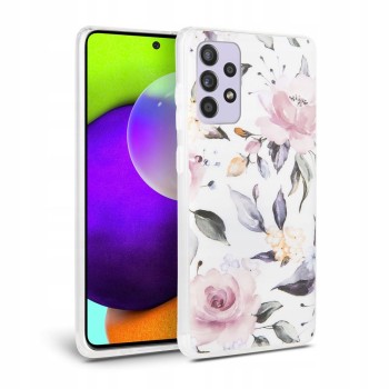 Калъф TECH-PROTECT FLORAL за SAMSUNG GALAXY A52 / A52S, Бял