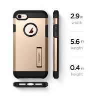 Spigen Tough Armor 2 хибриден кейс с най-висока степен на защита за iPhone 7/8, Champagne Gold