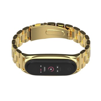 Каишка TECH-PROTECT STAINLESS за XIAOMI MI SMART BAND 5/6/6 NFC, Gold