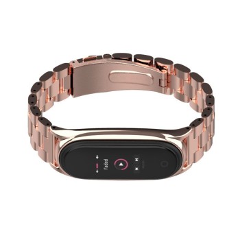 Каишка TECH-PROTECT STAINLESS за XIAOMI MI SMART BAND 5 / 6 / 6 NFC, Rose gold