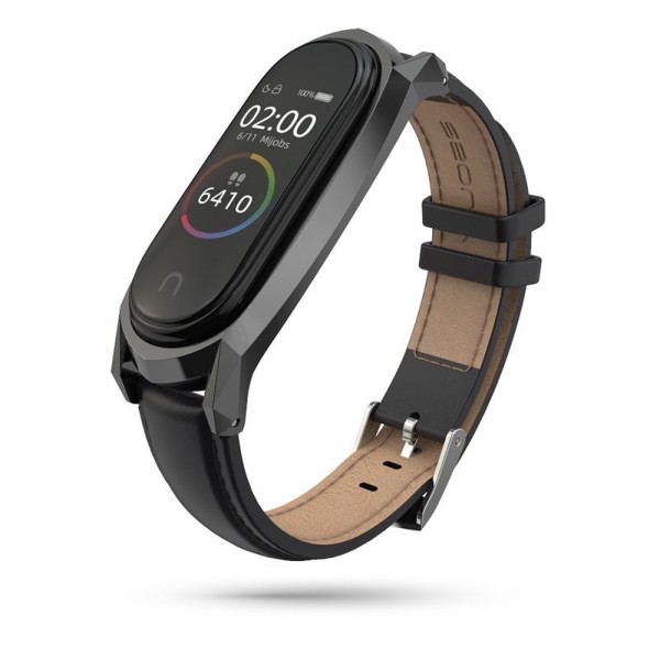 Каишка TECH-PROTECT HERMS за XIAOMI MI SMART BAND 5/6/6 NFC, Черен