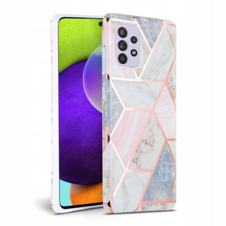 Калъф TECH-PROTECT MARBLE за SAMSUNG GALAXY A52/ A52S, Розов