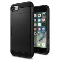 Spigen Slim Armor Cs хибриден кейс с най-висока степен на защита за iPhone 7/8, Black